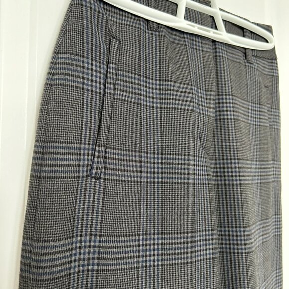 Wilfred Jallade Pant (Original Style) in Charcoal/Blue Plaid - Picture 2 of 8